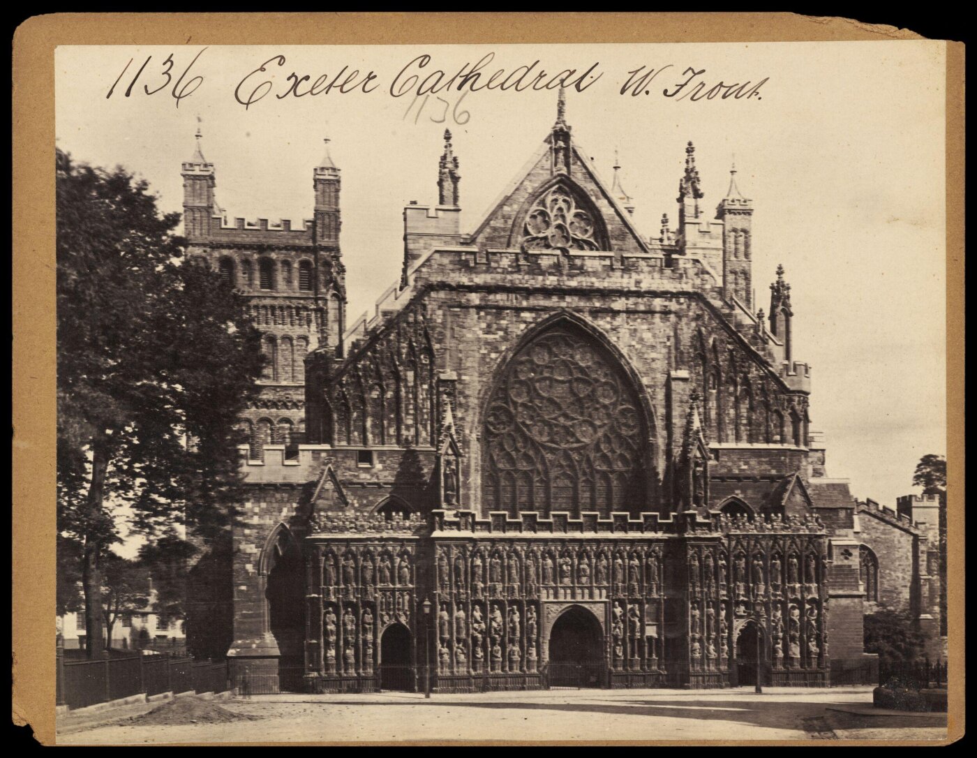 Francis Frith, Exeter Cathedral. W. Front