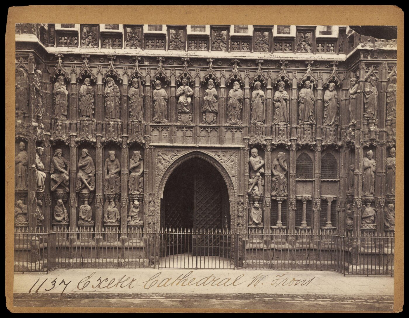 Francis Frith, Exeter Cathedral. W. Front