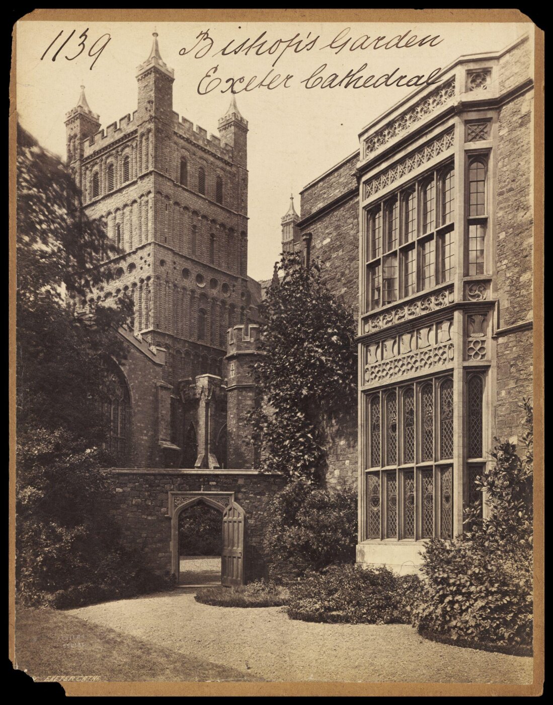 Francis Frith, Bishop's Garden Exeter Cathedral