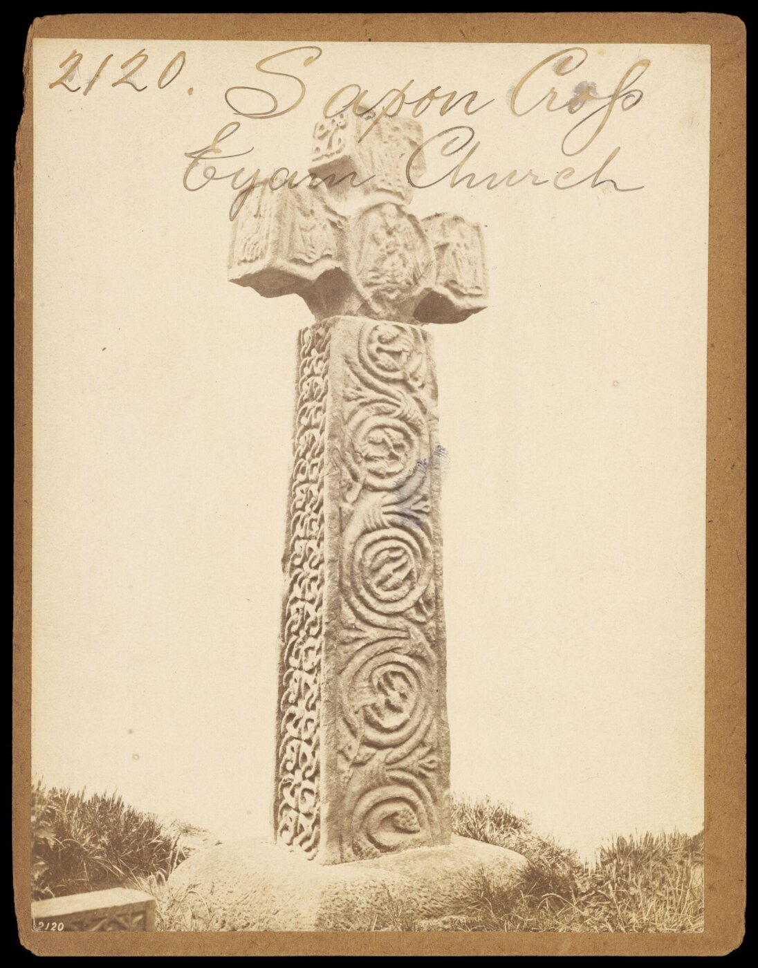 Francis Frith, Saxon Cross. Eyam Church