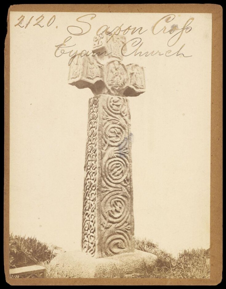 Saxon Cross.  Eyam Church top image