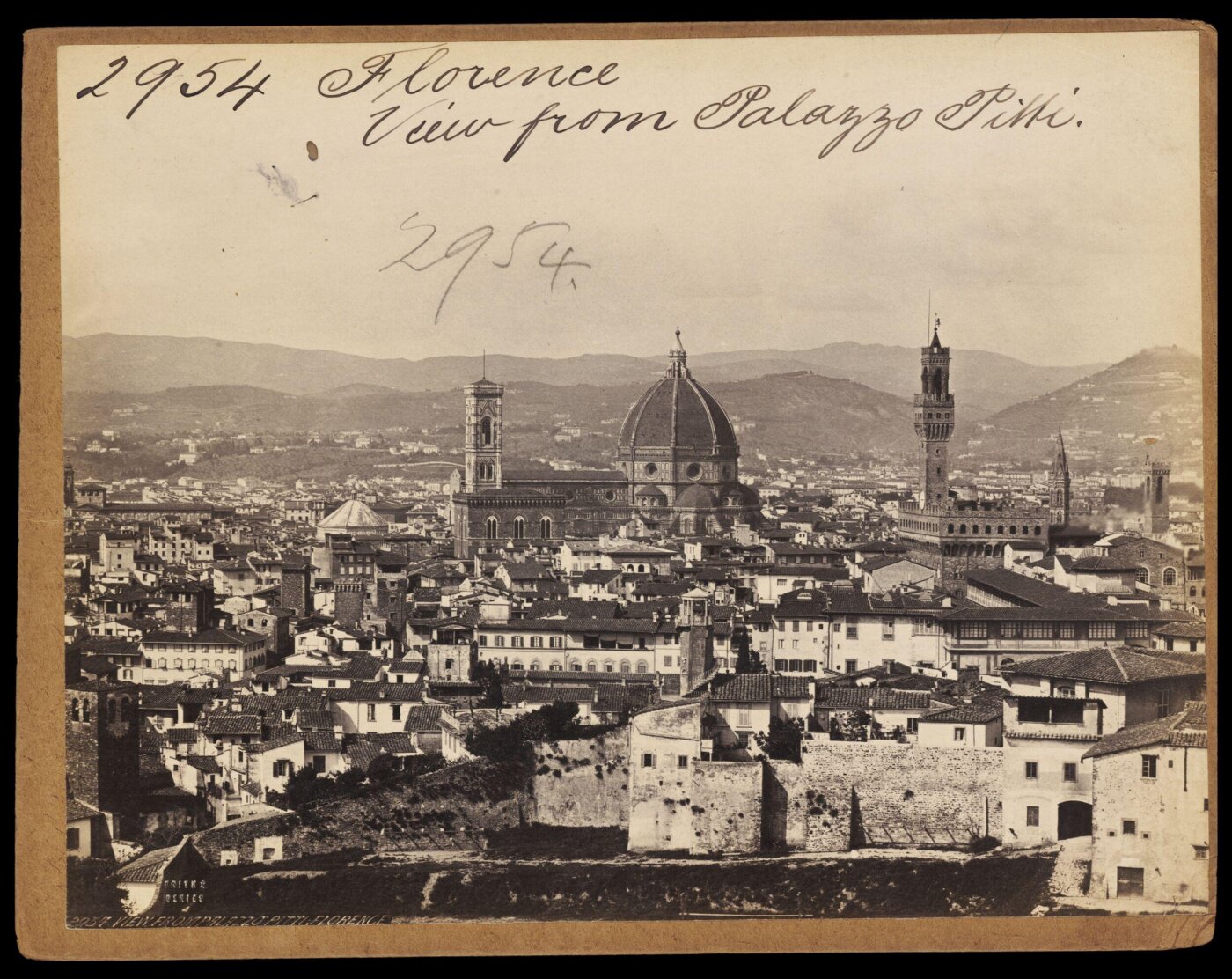 Francis Frith, Florence. View from Palazzo Pitti
