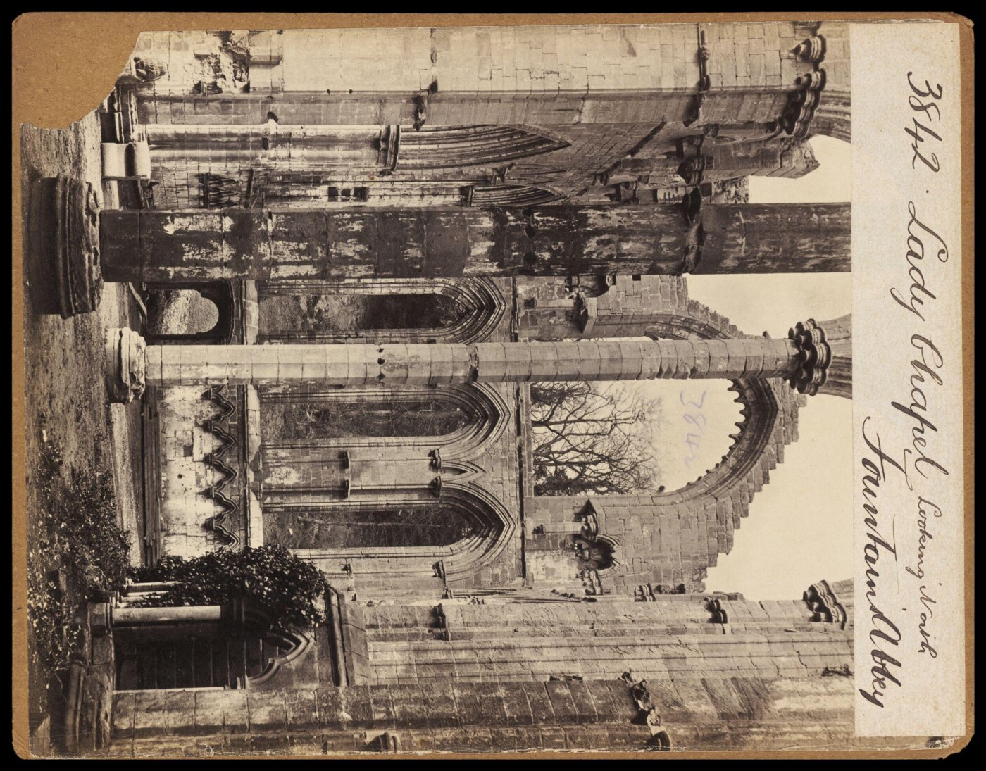 Francis Frith, Lady Chapel Looking North. Fountains Abbey