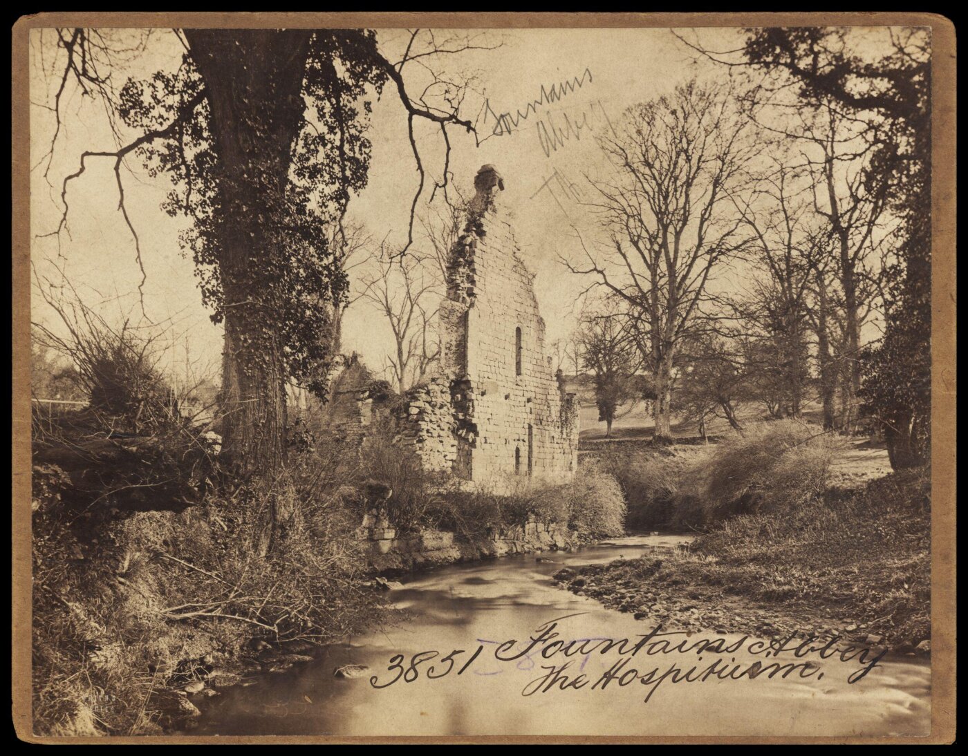 Francis Frith, Fountains Abbey.  The Hospitium