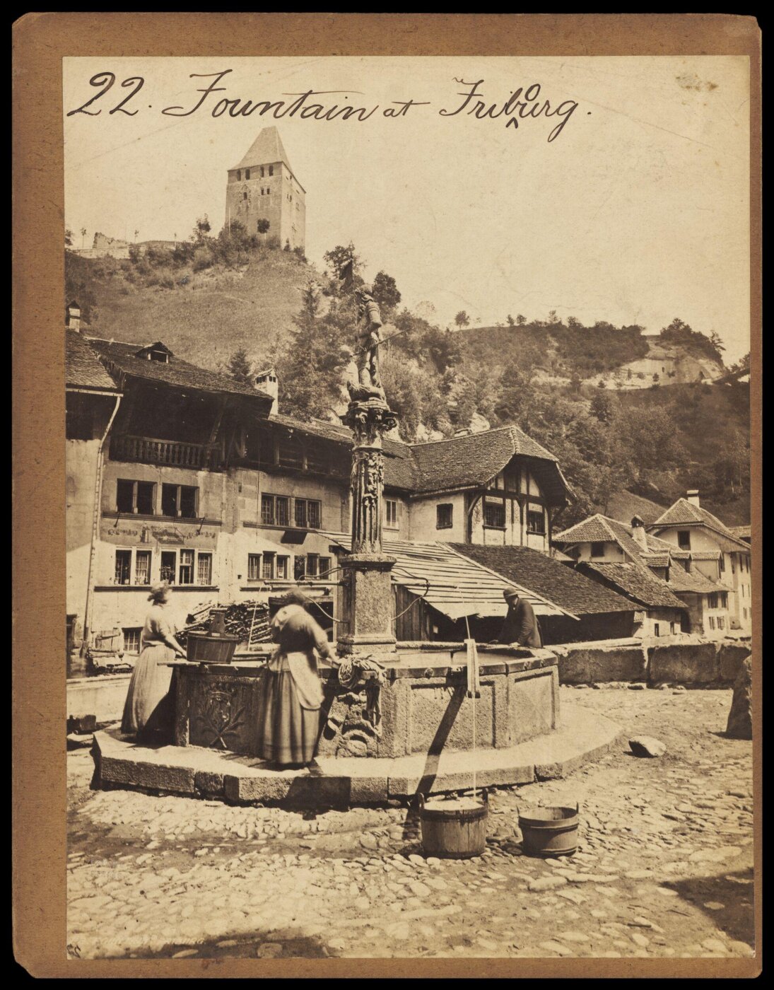 Francis Frith, Fountain at Fribourg