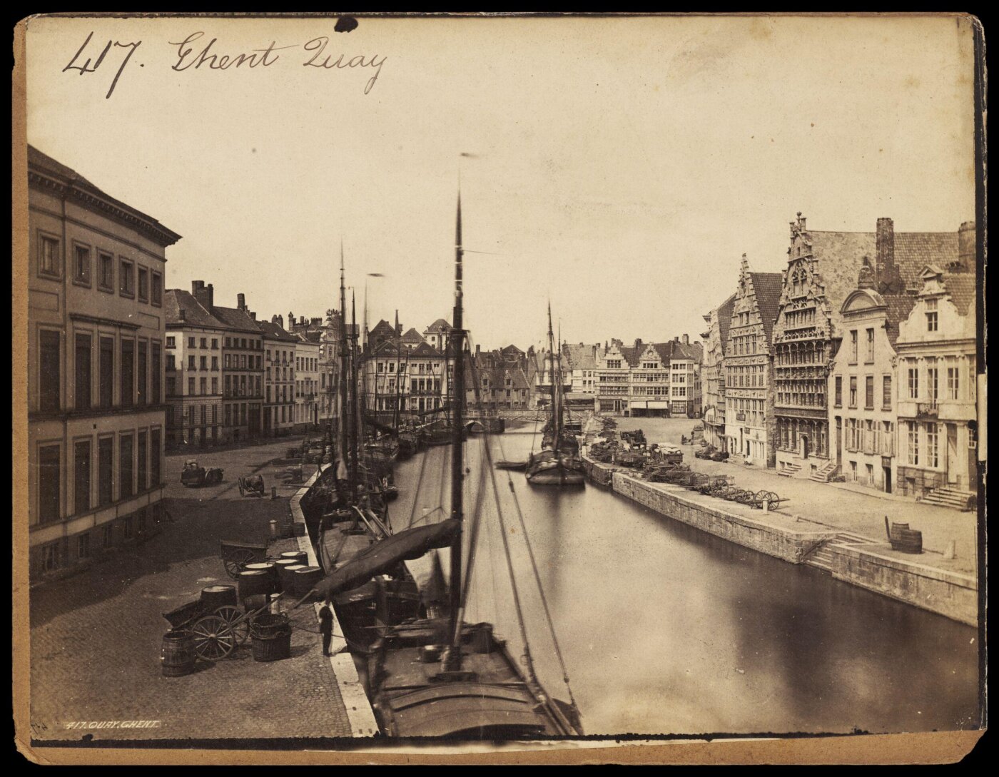 Francis Frith, Ghent. Quay