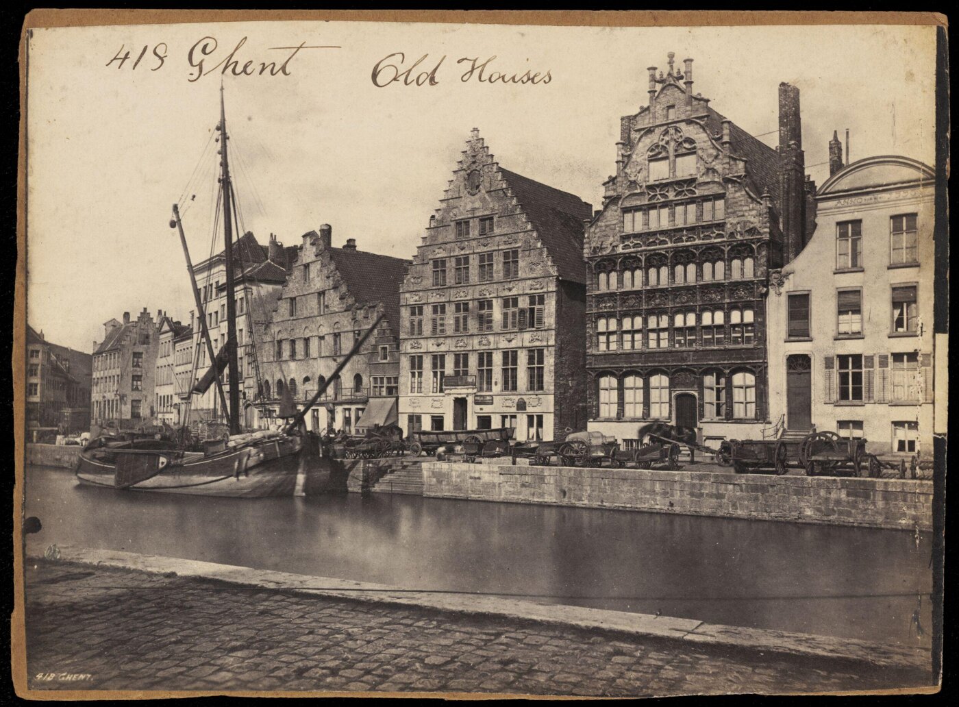 Francis Frith, Ghent. Old Houses