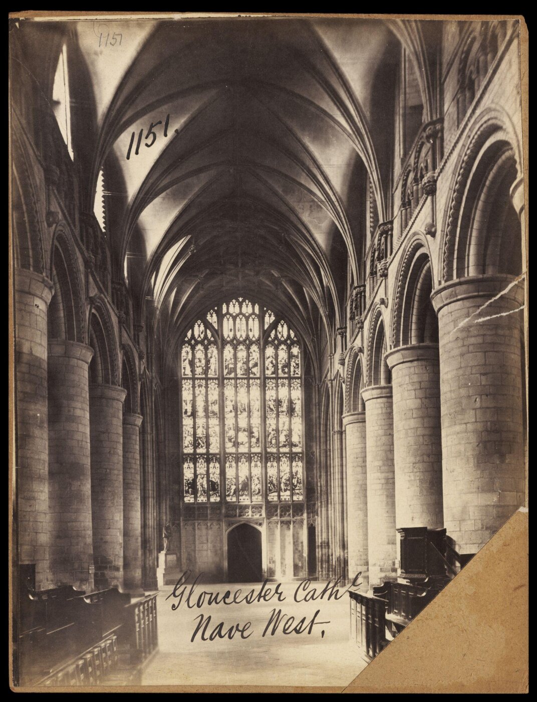 Francis Frith, Gloucester Cath'l. Nave West