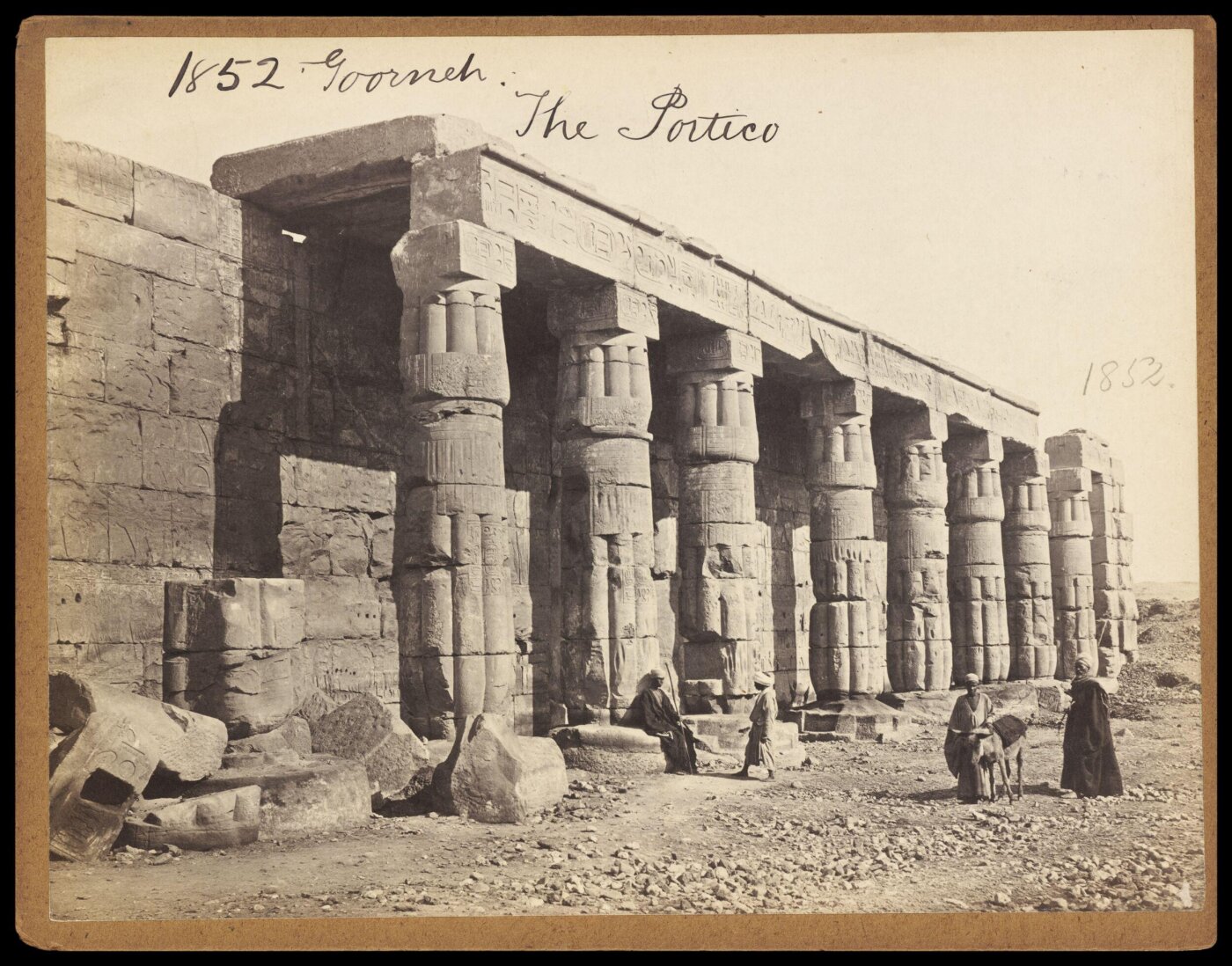 Francis Frith, Goorneh. The Portico