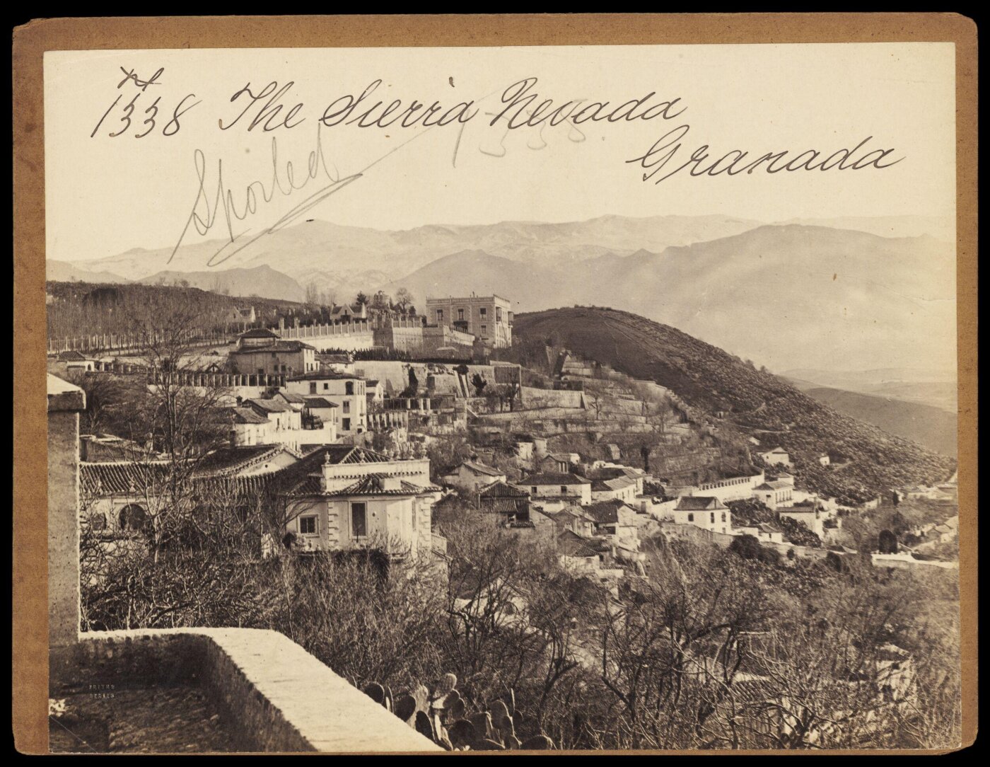 Francis Frith, The Sierra Nevada. Granada