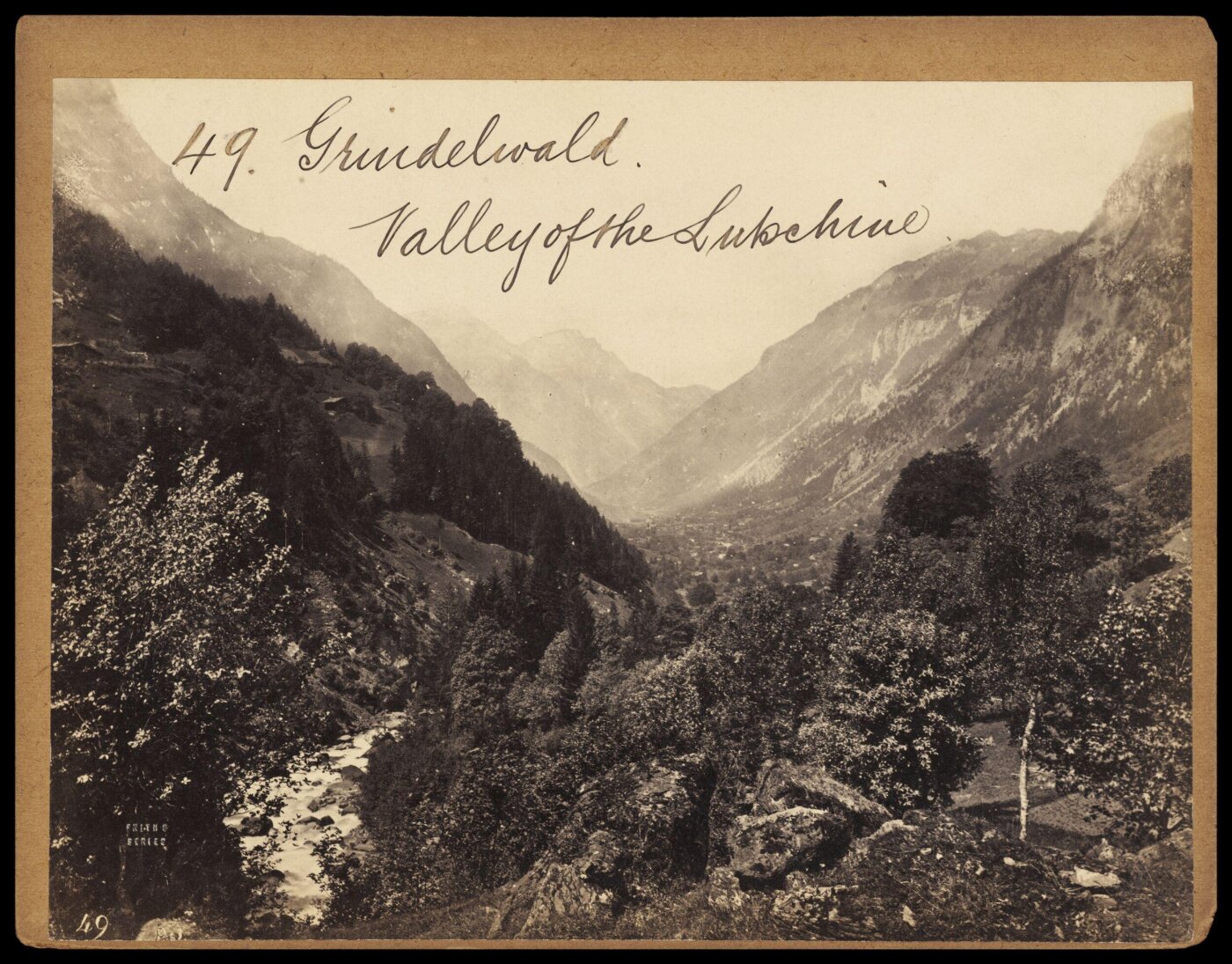Francis Frith, Grindelwald Valley of the Lutschine