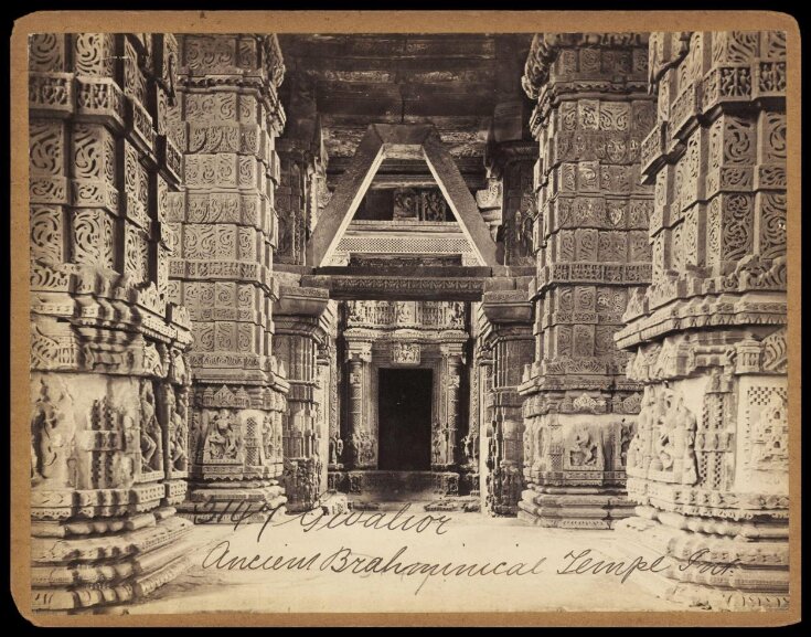 Gwalior Ancient Brahminical Temple Int. | Francis Frith | V&A Explore ...