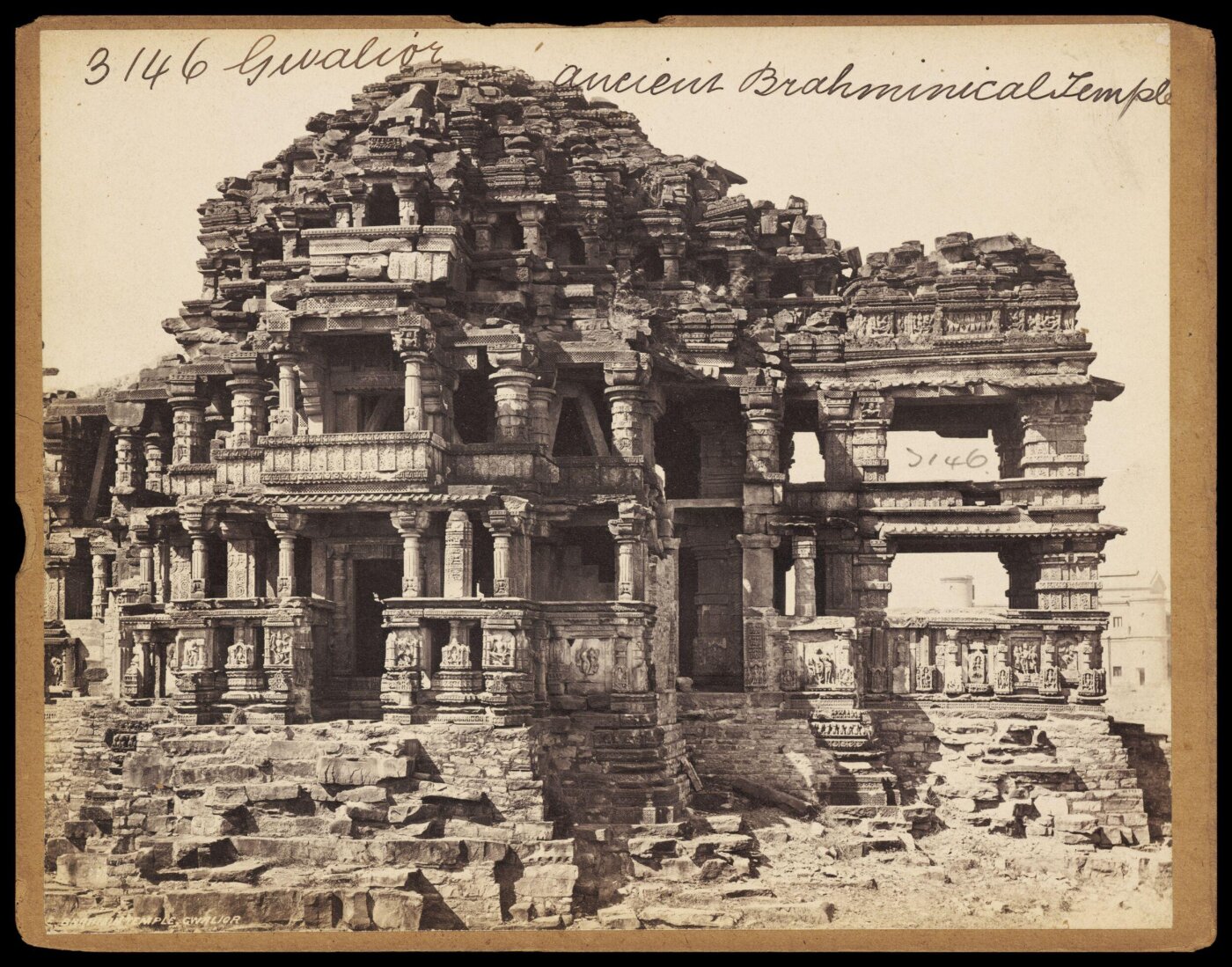 Francis Frith, Gwalior Ancient Brahminical Temple