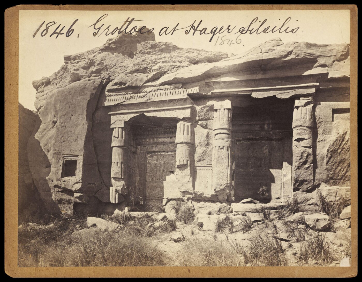 Francis Frith, Grottoes at Hager Silsilis