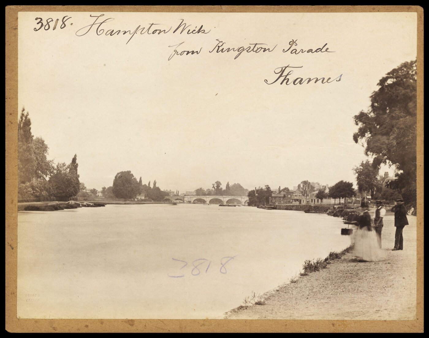 Francis Frith, Hampton Wick from Kingston Parade Thames