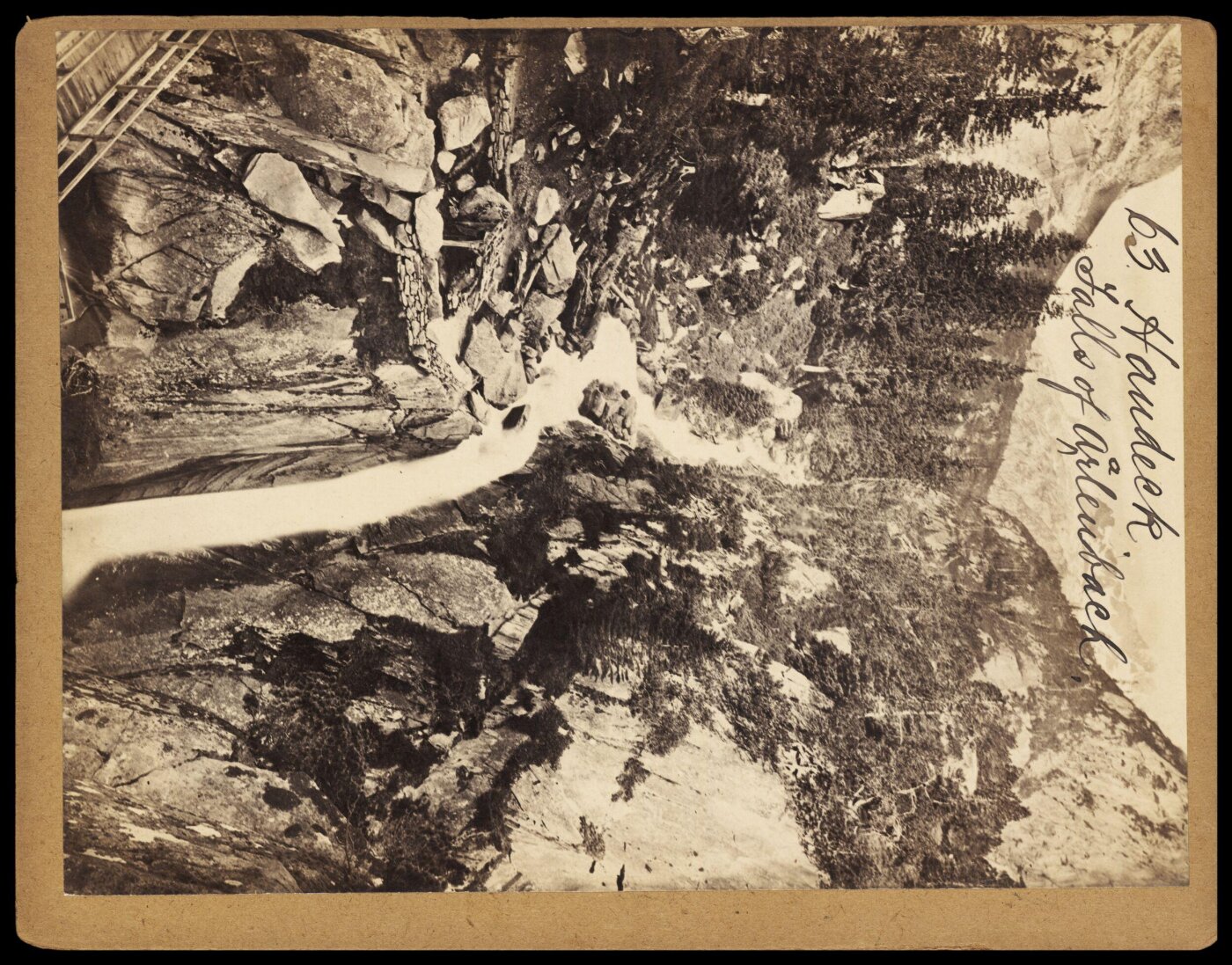 Francis Frith, Handeck. Falls of the Aarlenbach
