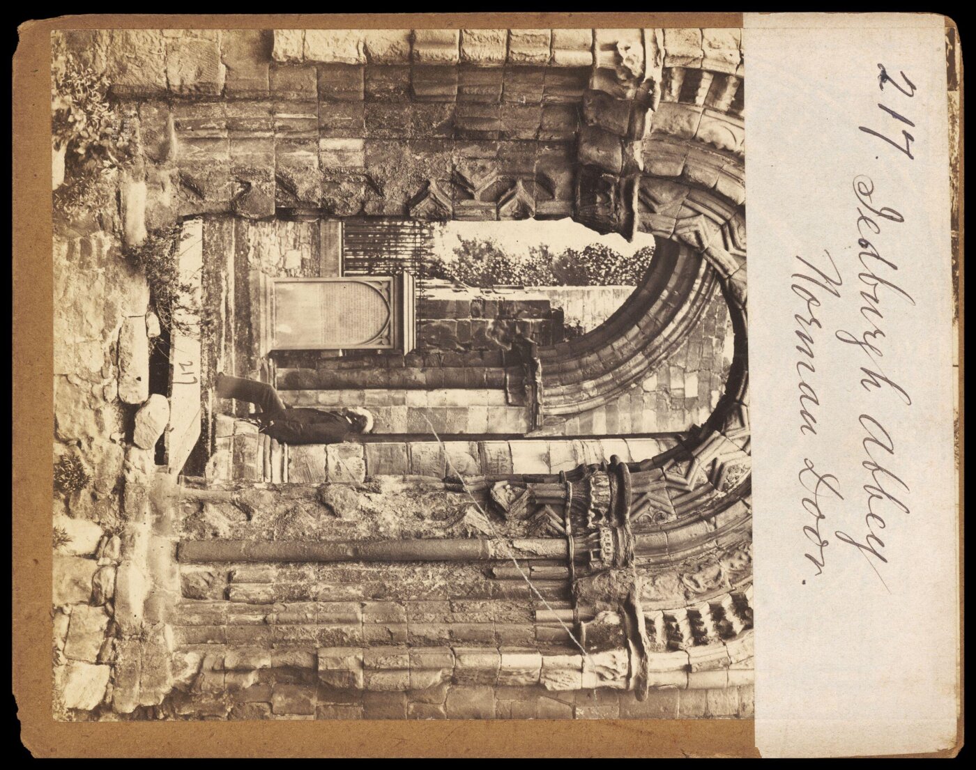 Francis Frith, Jedburgh Abbey. Norman Door