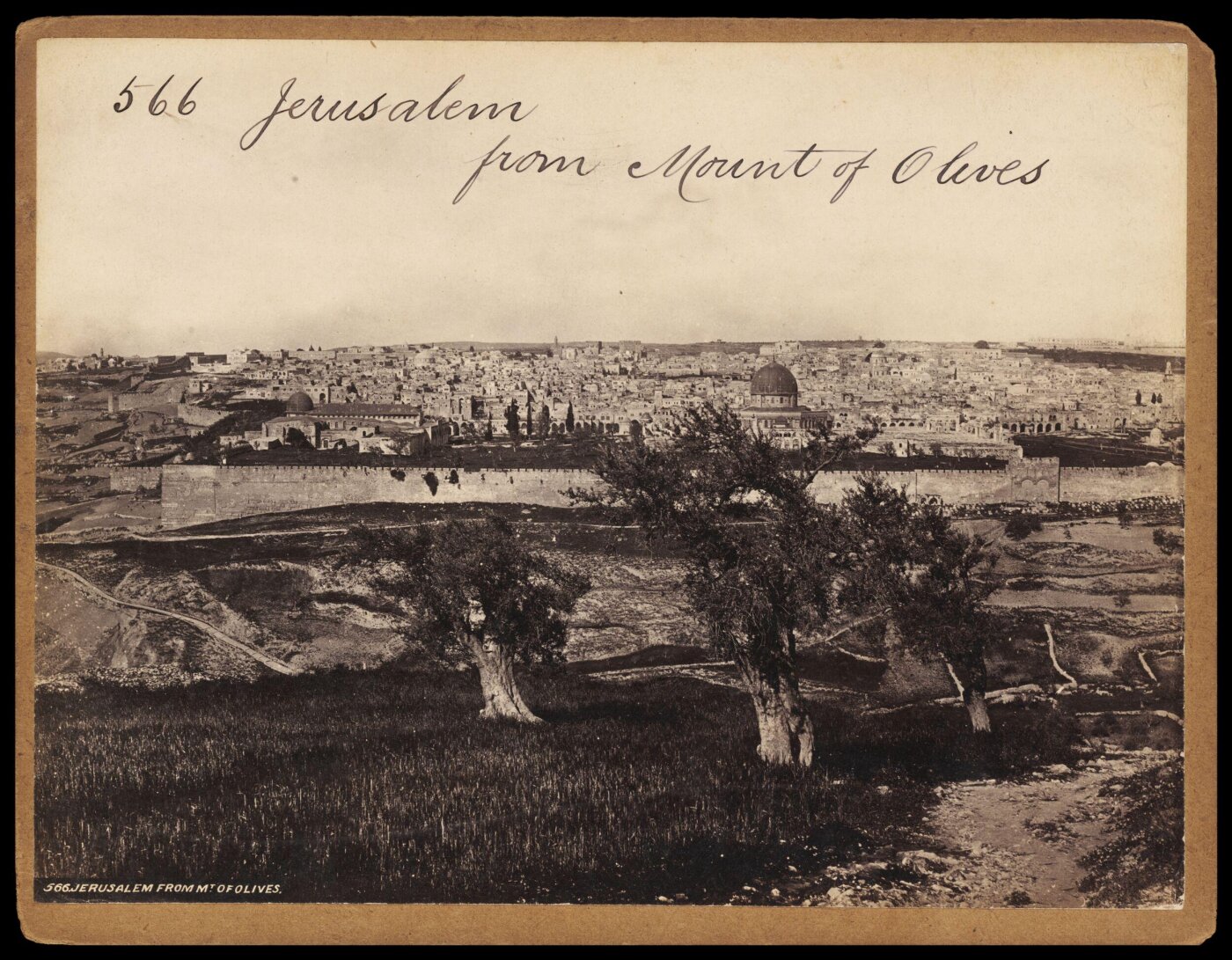 Francis Frith, Jerusalem from Mount of Olives