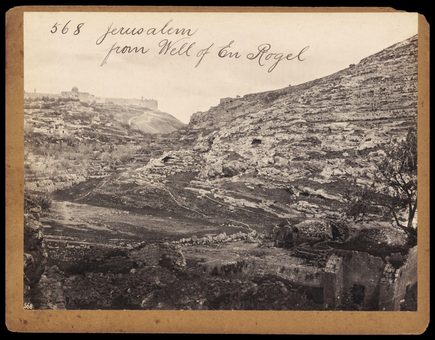 Francis Frith, Jerusalem from Well of En Rogel