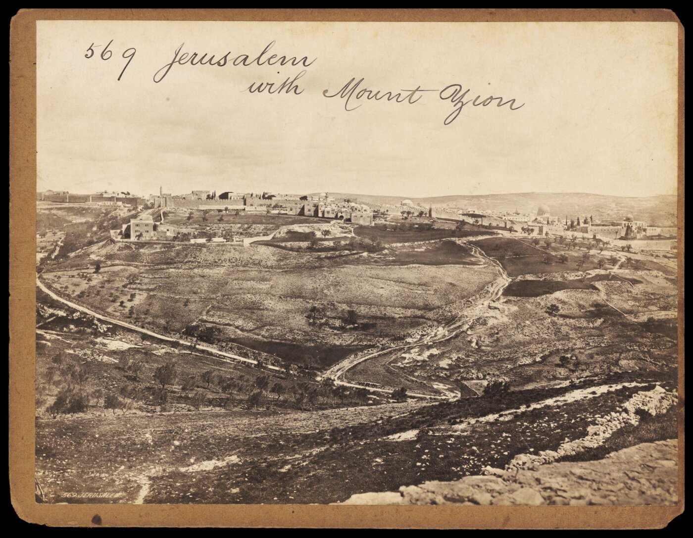 Francis Frith, Jerusalem with Mount Zion