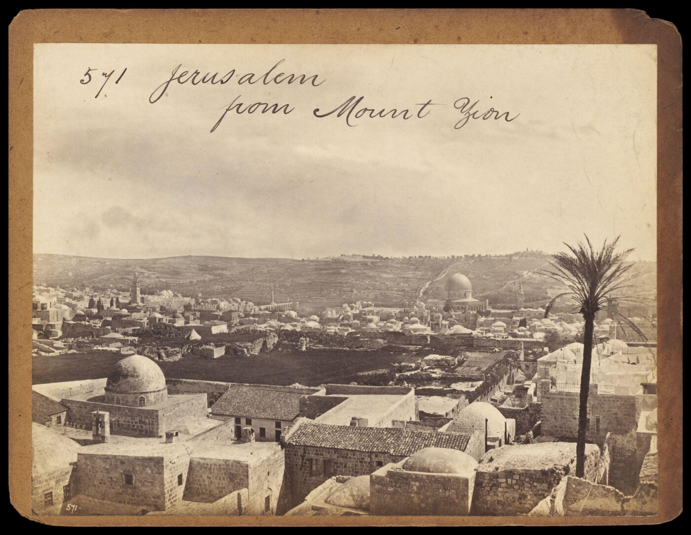 Francis Frith, Jerusalem from Mount Zion
