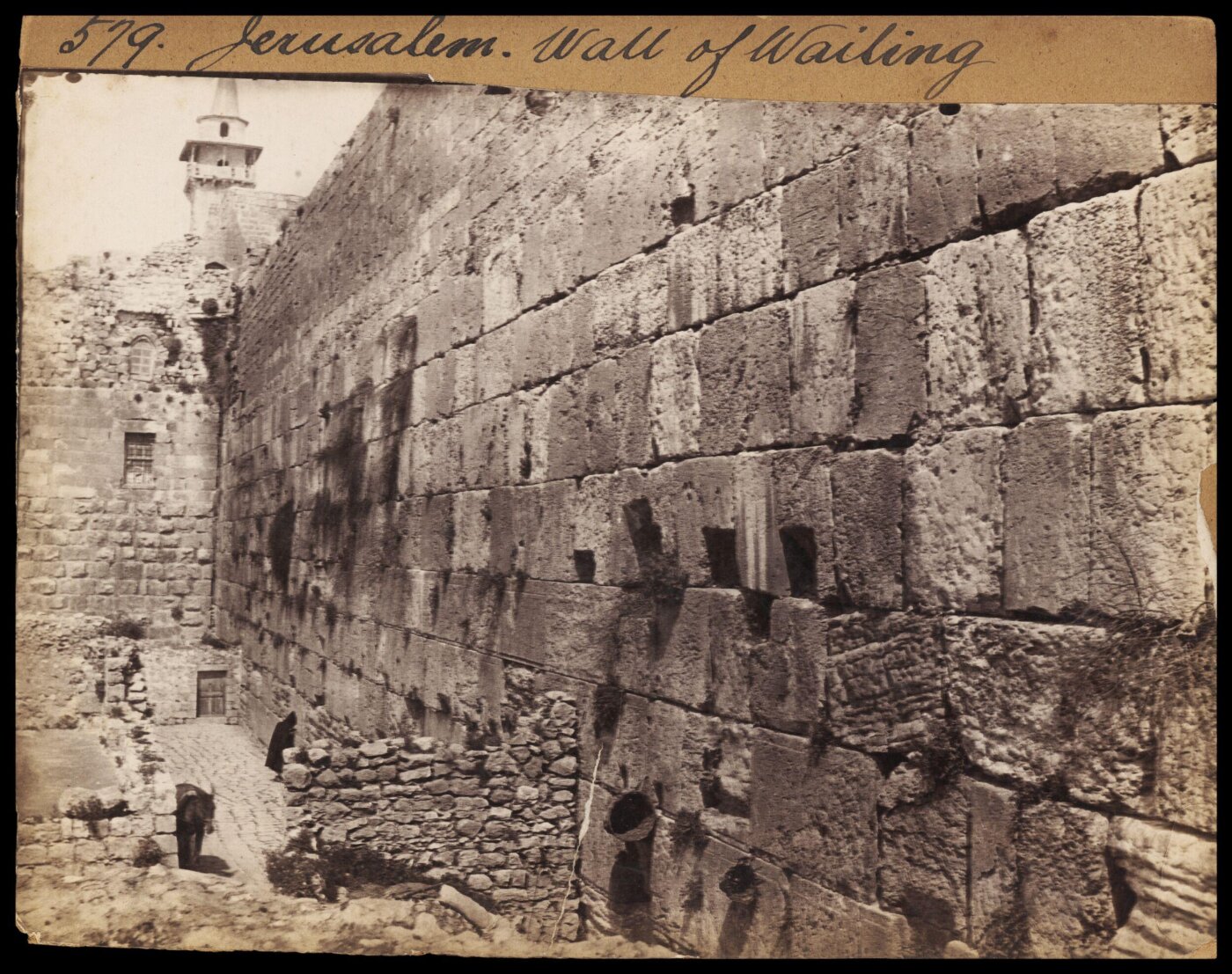 Francis Frith, Jerusalem.  Wall of Wailing