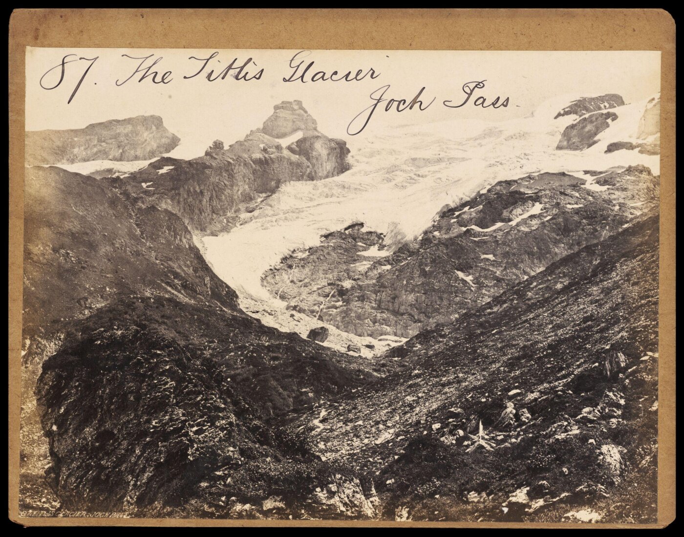 Francis Frith, The Titlis Glacier. Joch Pass