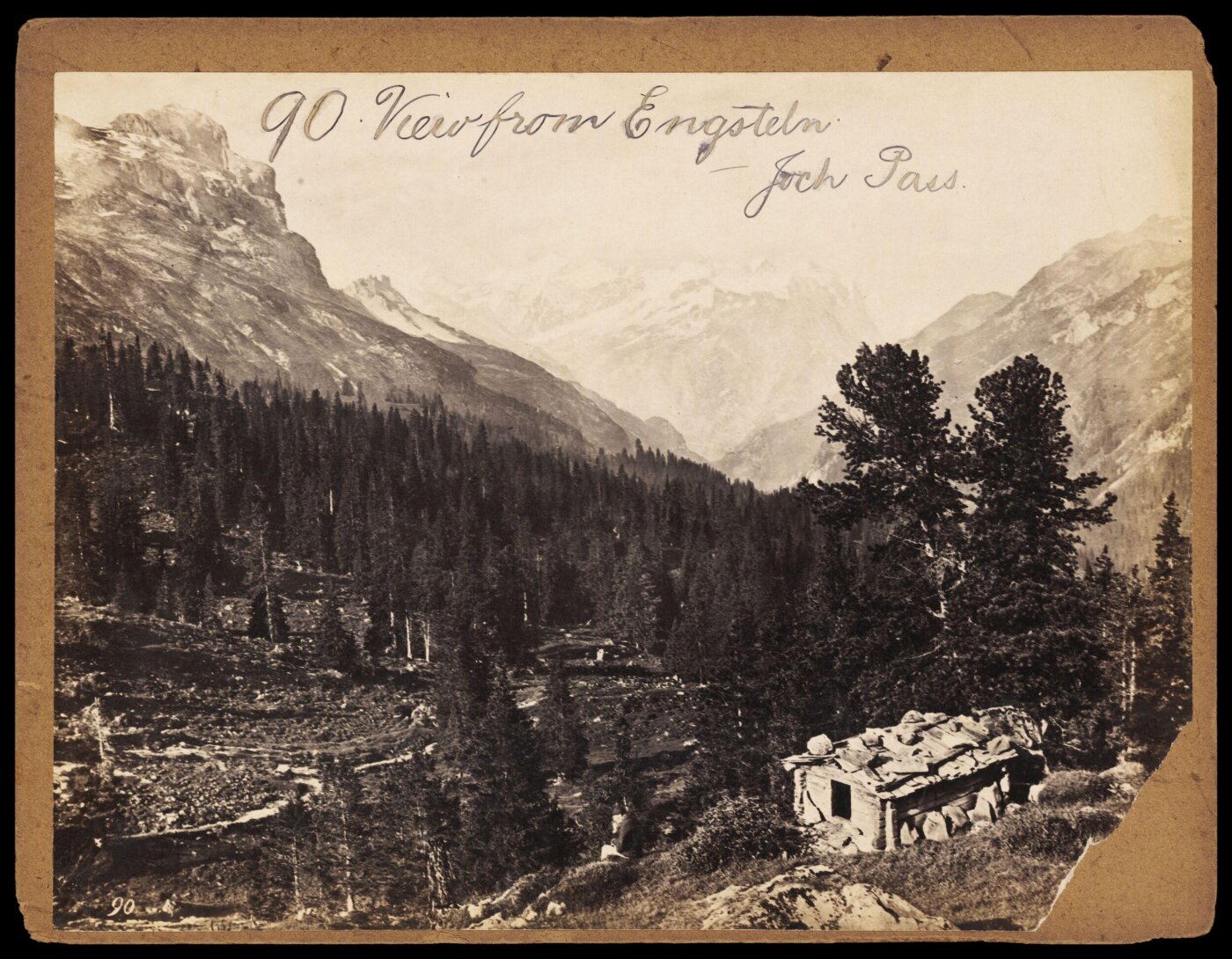 Francis Frith, View from Engsteln. Joch Pass