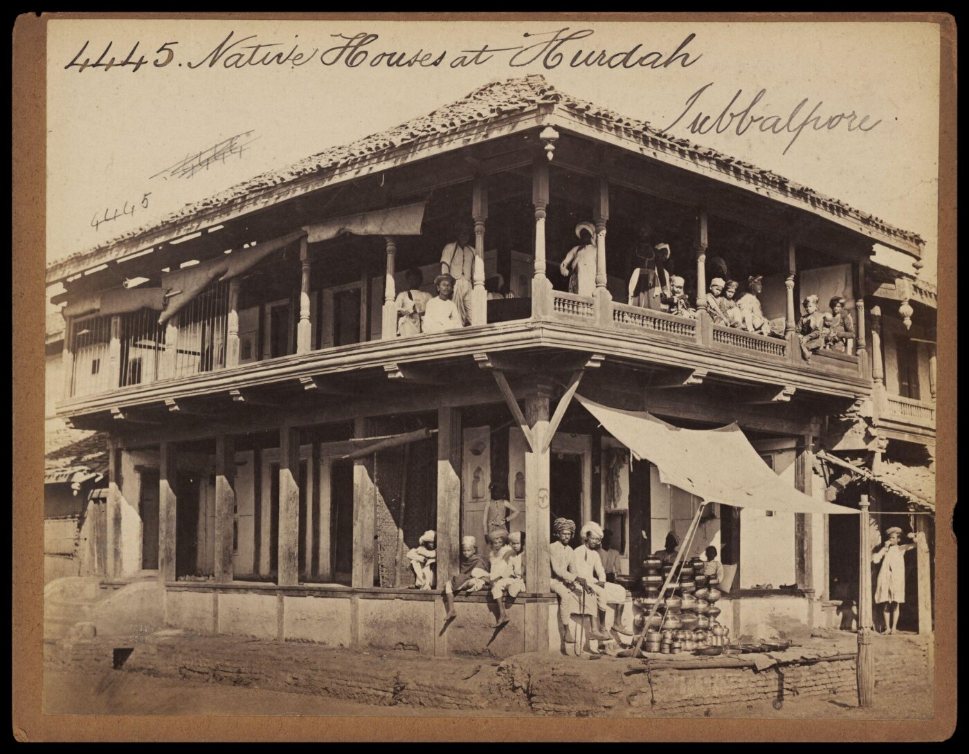 Francis Frith, Native Houses at Hurdah.  Jubbalpore