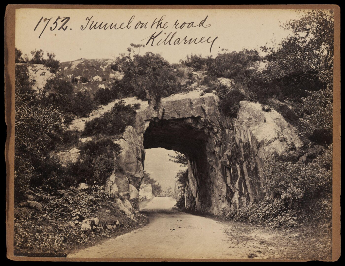 Francis Frith, Tunnel on the road. Killarney