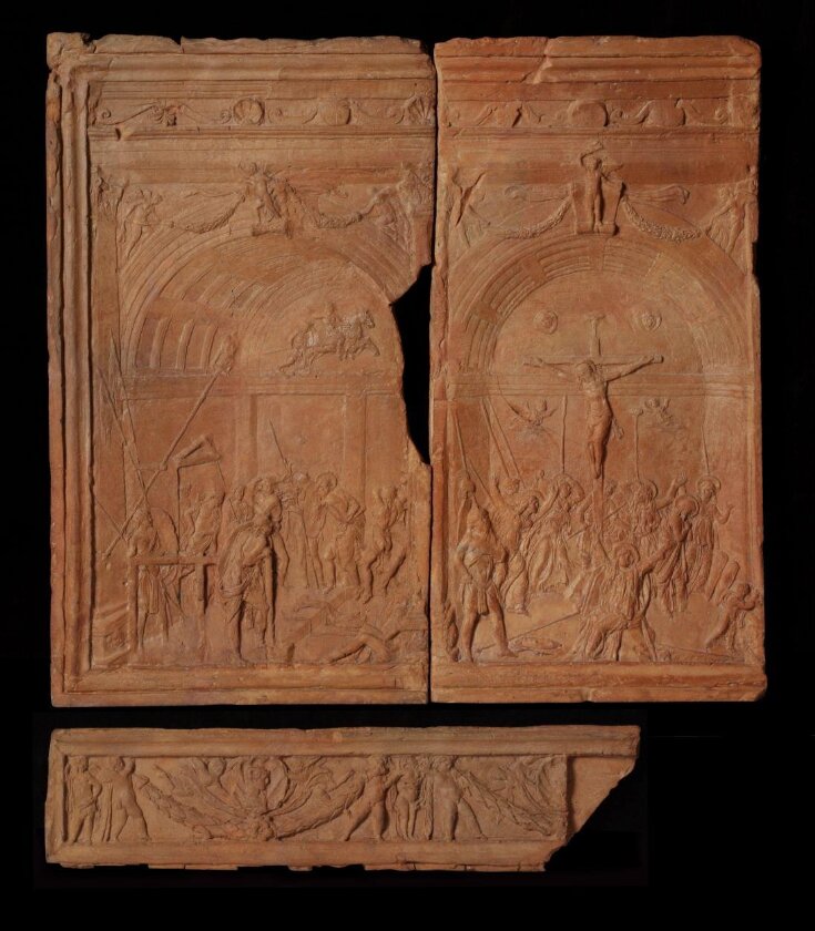 Flagellation, Crucifixion and Predella (Forzori Altar) top image