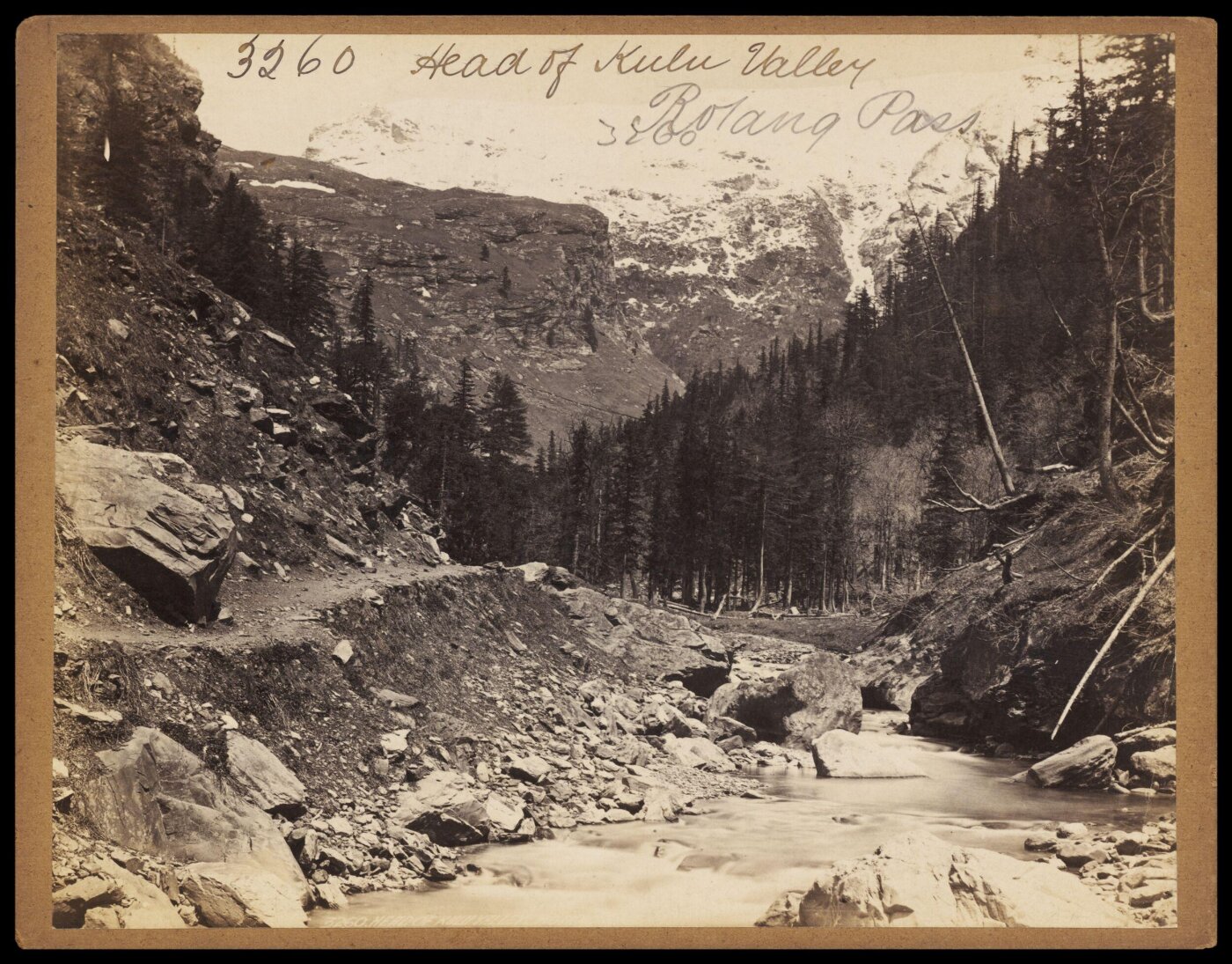 Francis Frith, Head of Kulu Valley. Rotang Pass