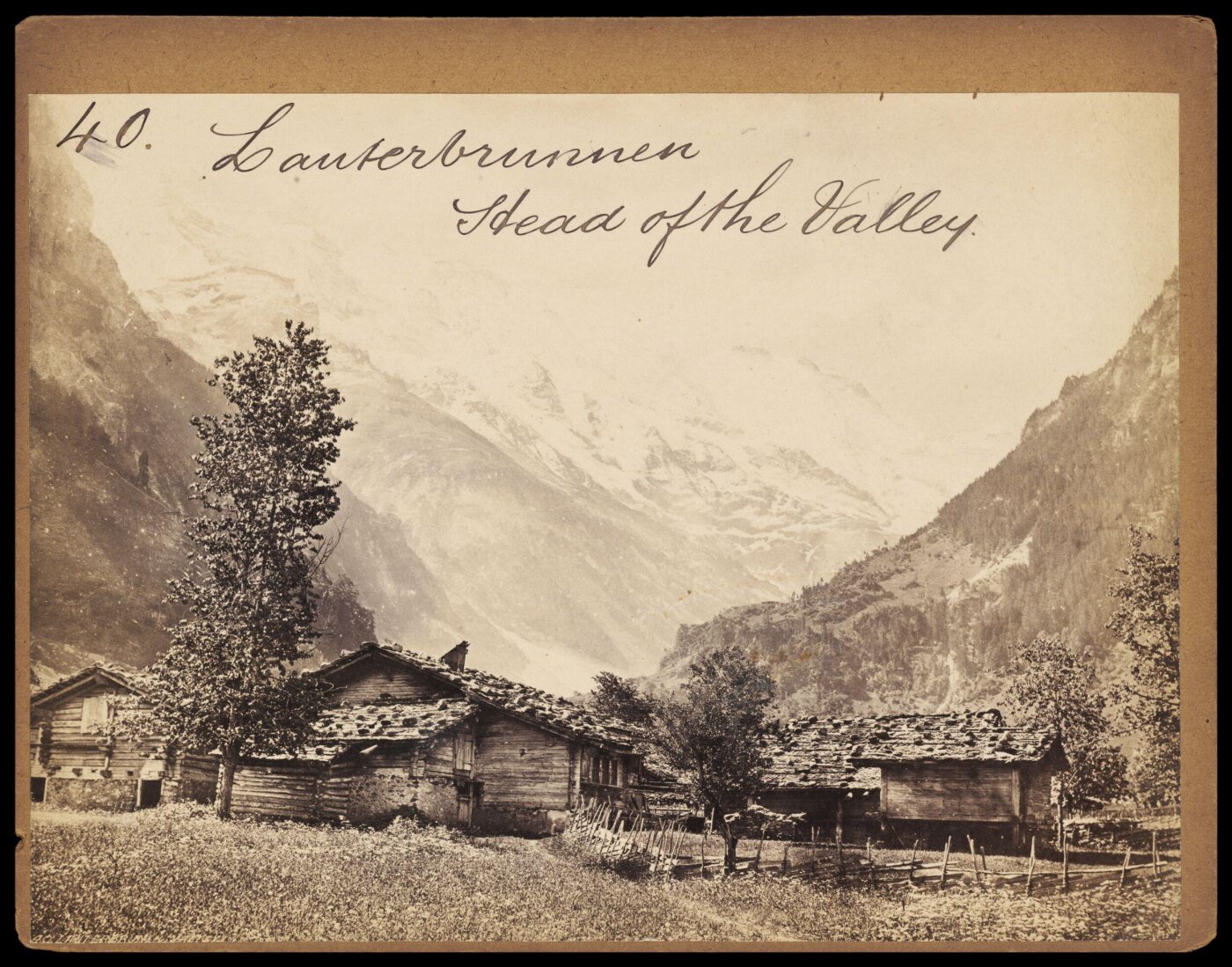 Francis Frith, Lauterbrunnen. Head of the Valley