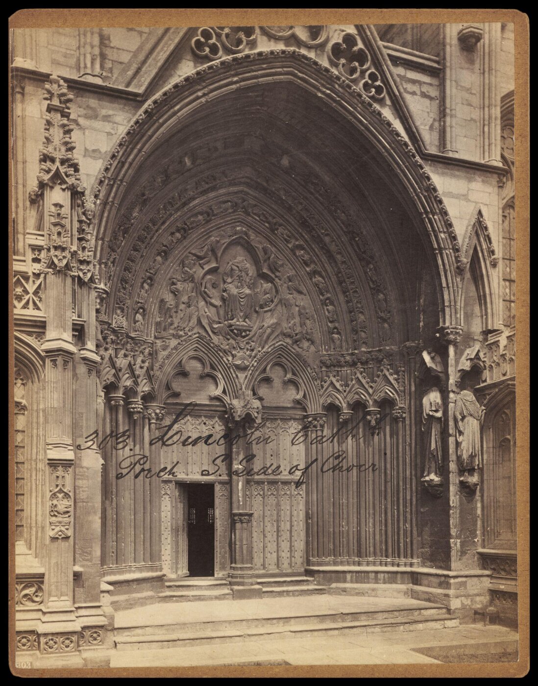Francis Frith, Lincoln Cath'd. Porch S. Side of Choir