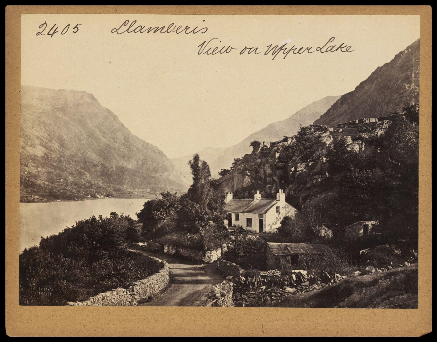 Francis Frith, Llanberis. View on Upper Lake
