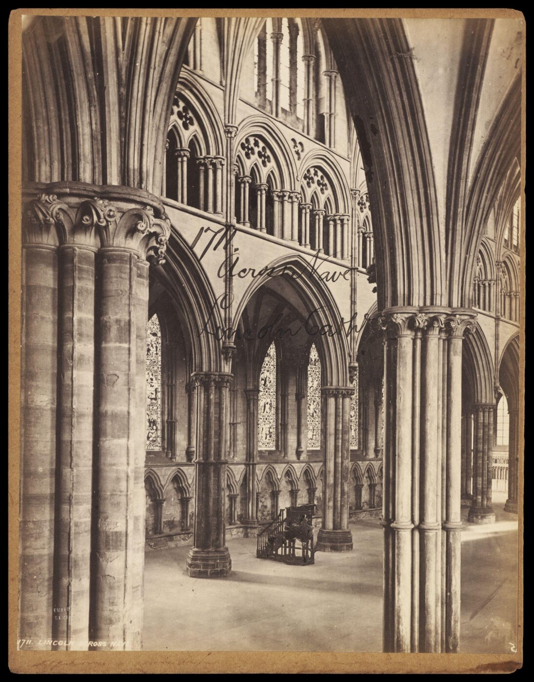 Francis Frith, Across Nave.  Lincoln Cath'l