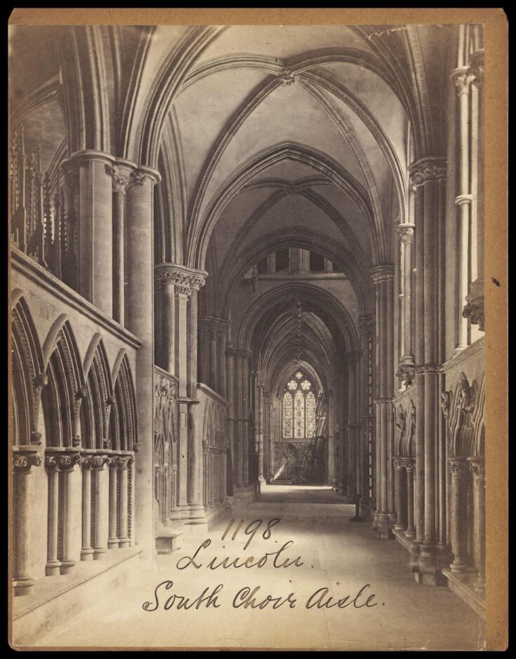 Lincoln.  South Choir Aisle top image