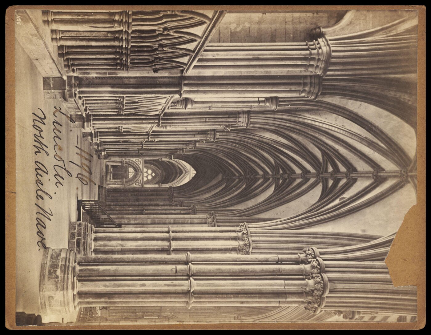 Francis Frith, Lincoln.  North Aisle Nave