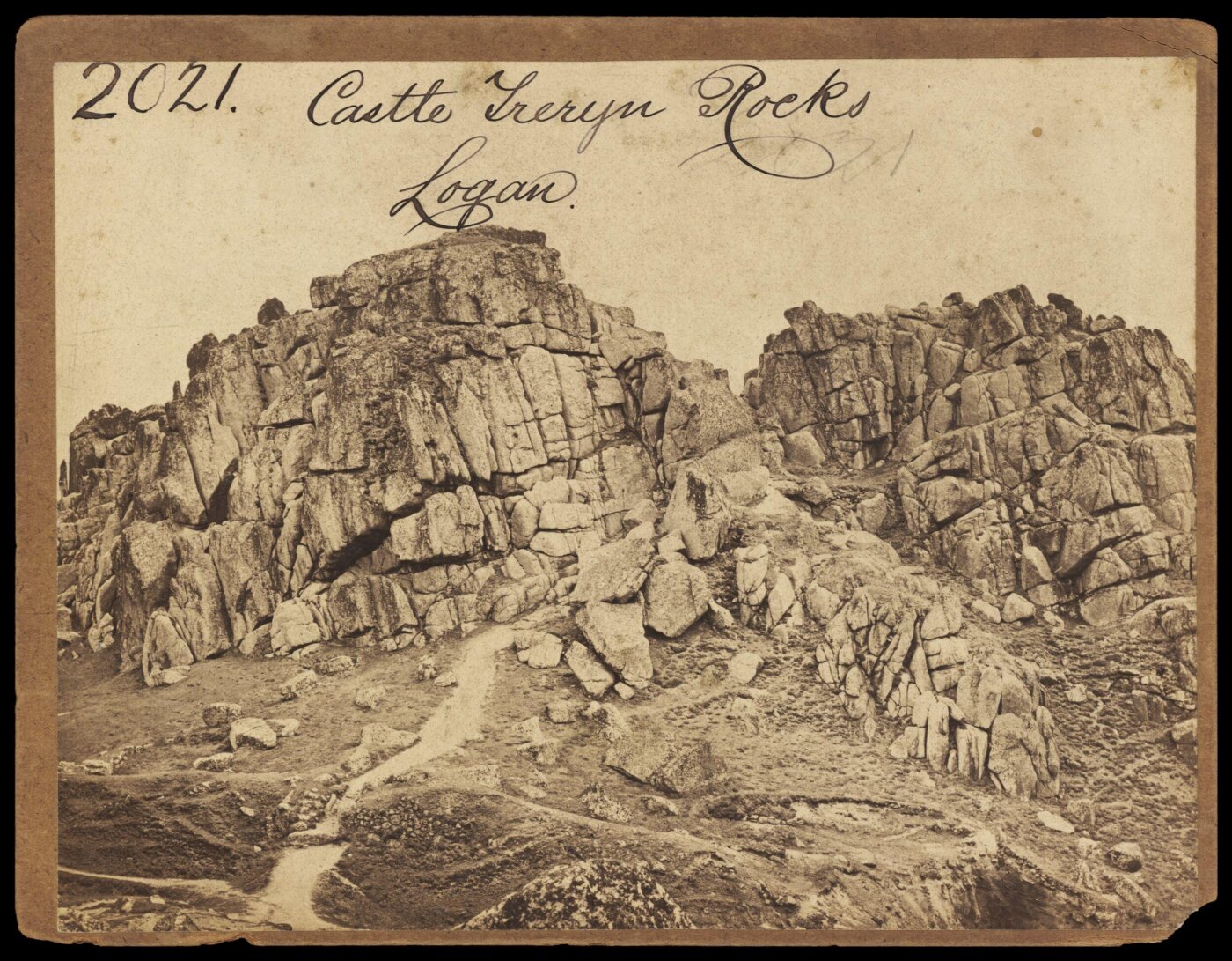 Francis Frith, Castle Treryn Rocks. Logan