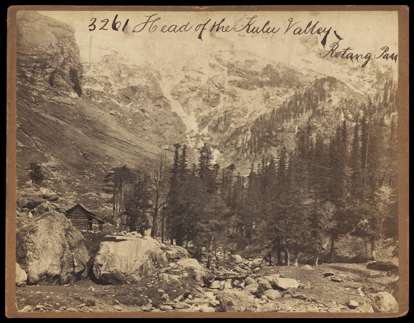 Francis Frith, Head of the Kulu Valley.  Rotang Pass
