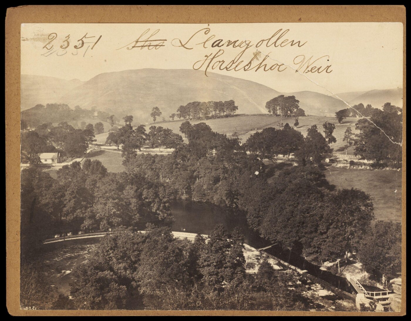 Francis Frith, Llangollen.  Horseshoe Weir