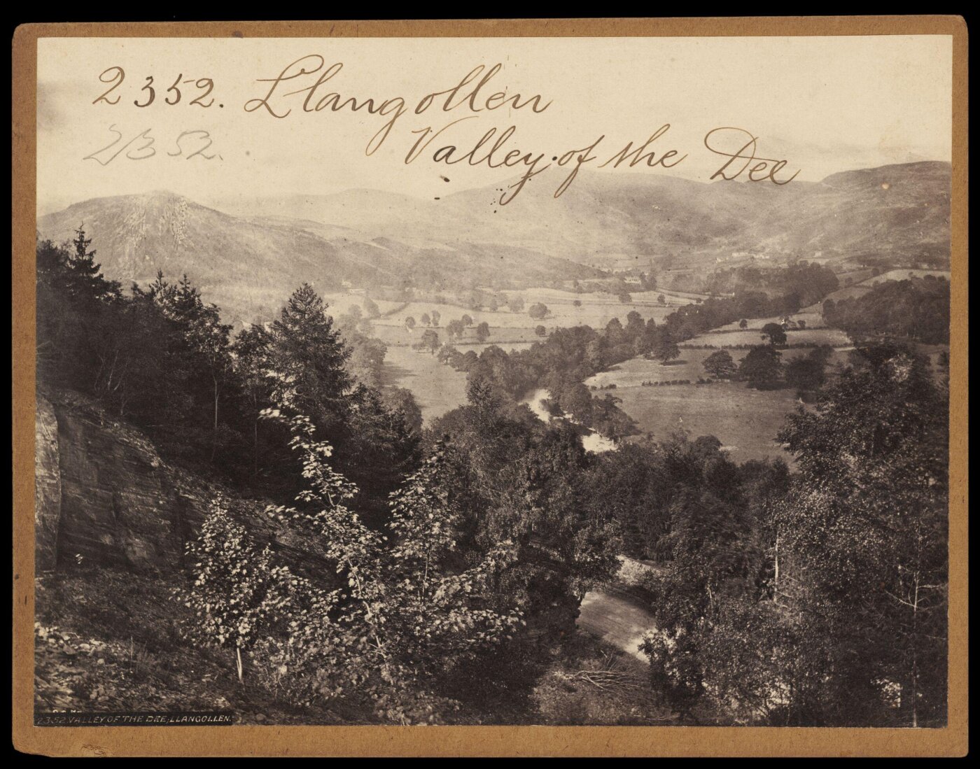 Francis Frith, Llangollen.  Valley of the Dee