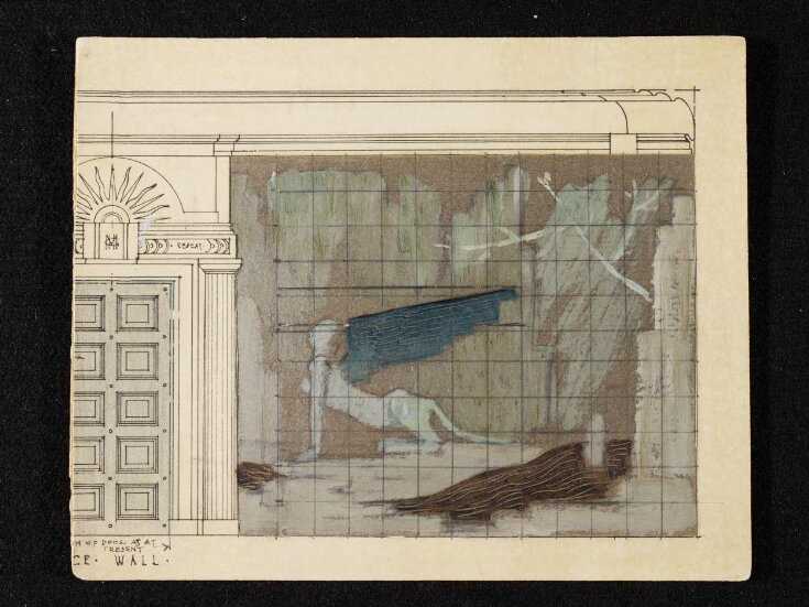 Design for mural decoration in the drawing room of Mulberry House top image