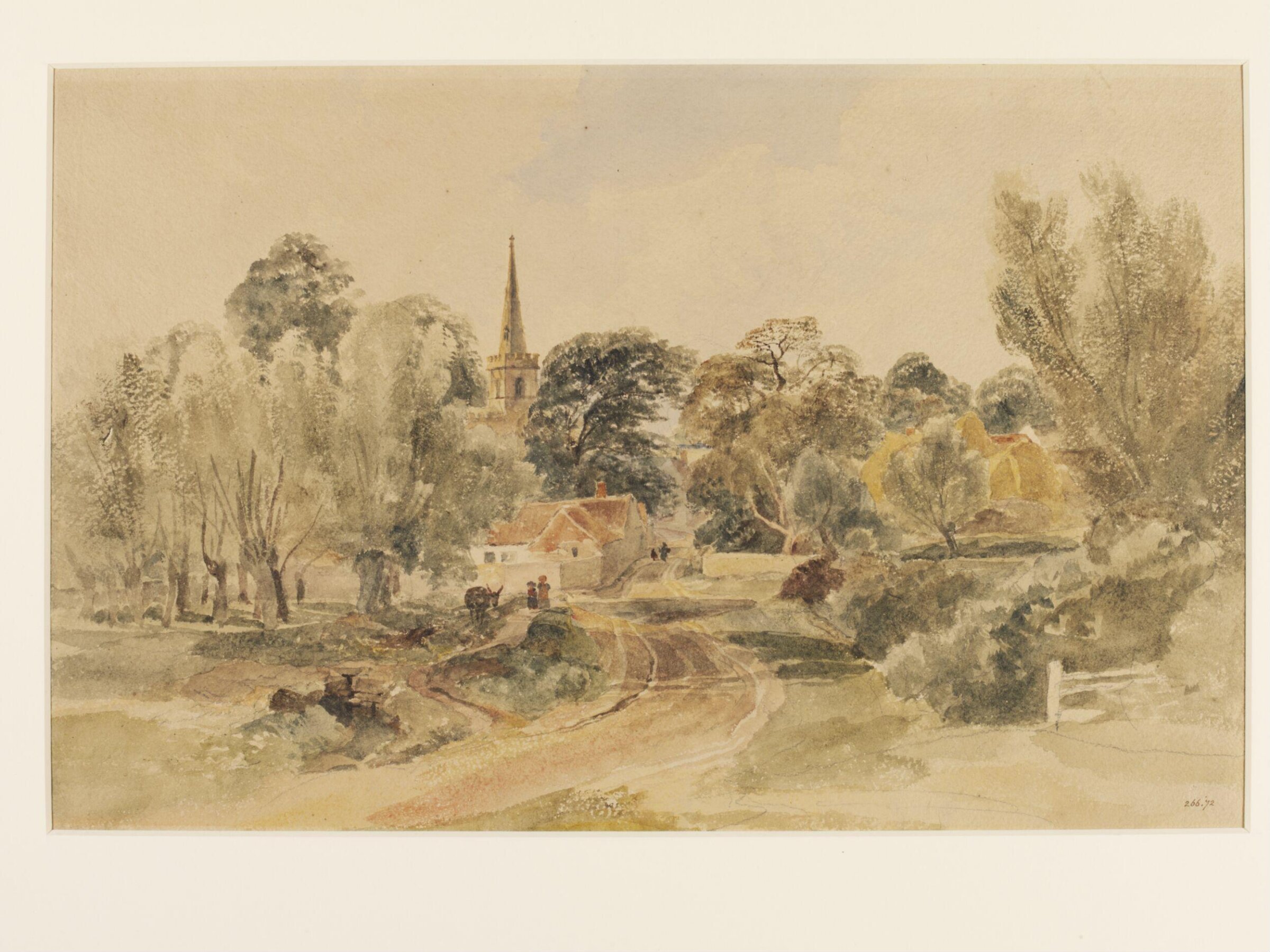 Wilsford, Lincolnshire, de Wint, ca. 1805-49