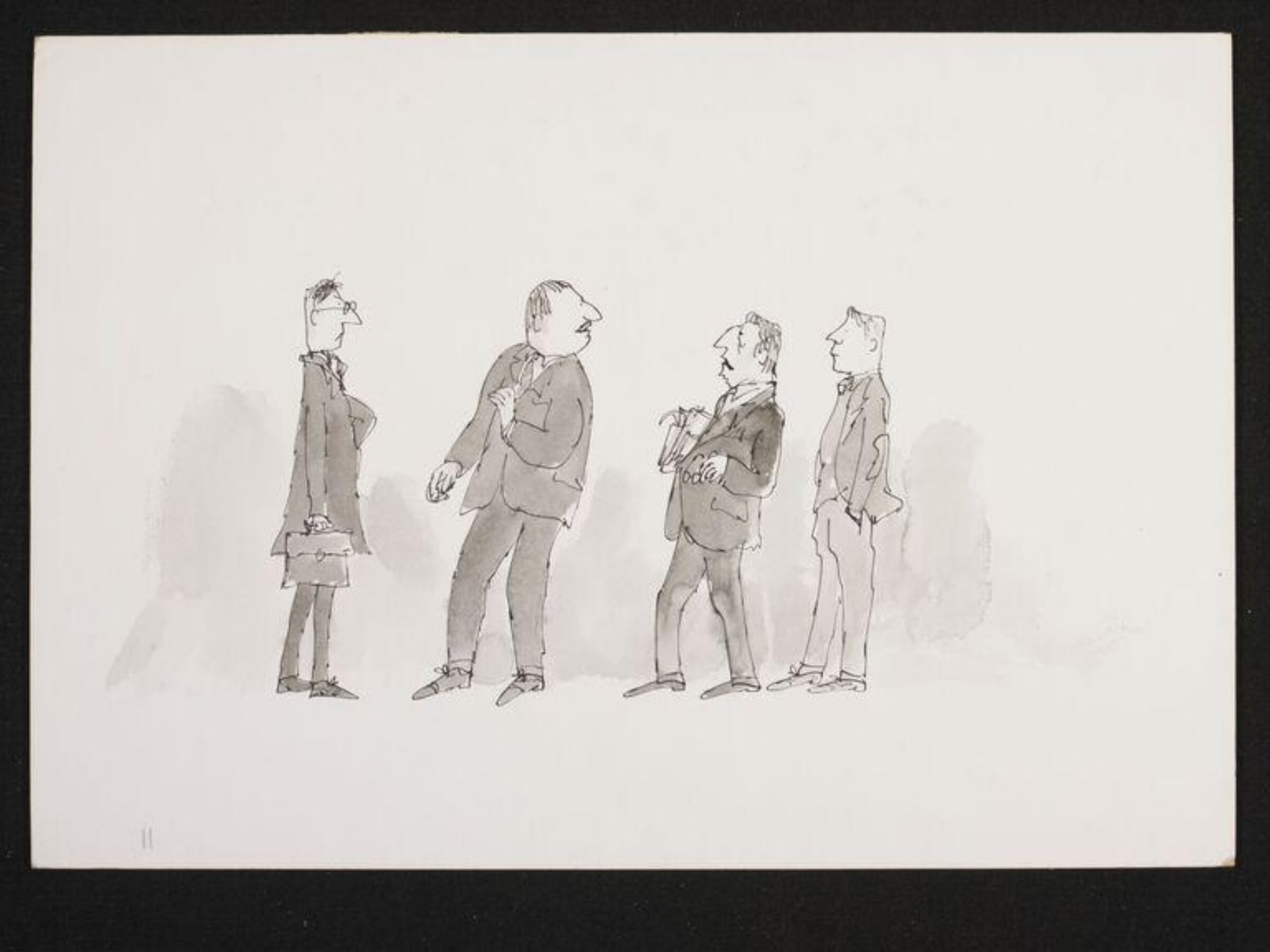 Illustration for the BBC Jackanory edition of Jennings, Quentin Blake, 1969