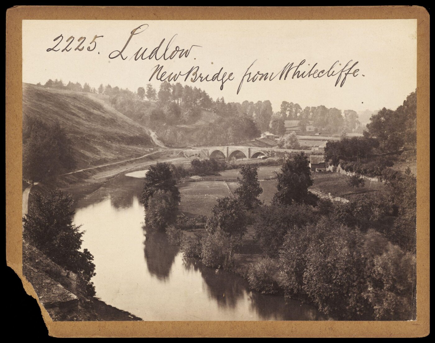 Francis Frith, Ludlow. New Bridge from Whitecliffe
