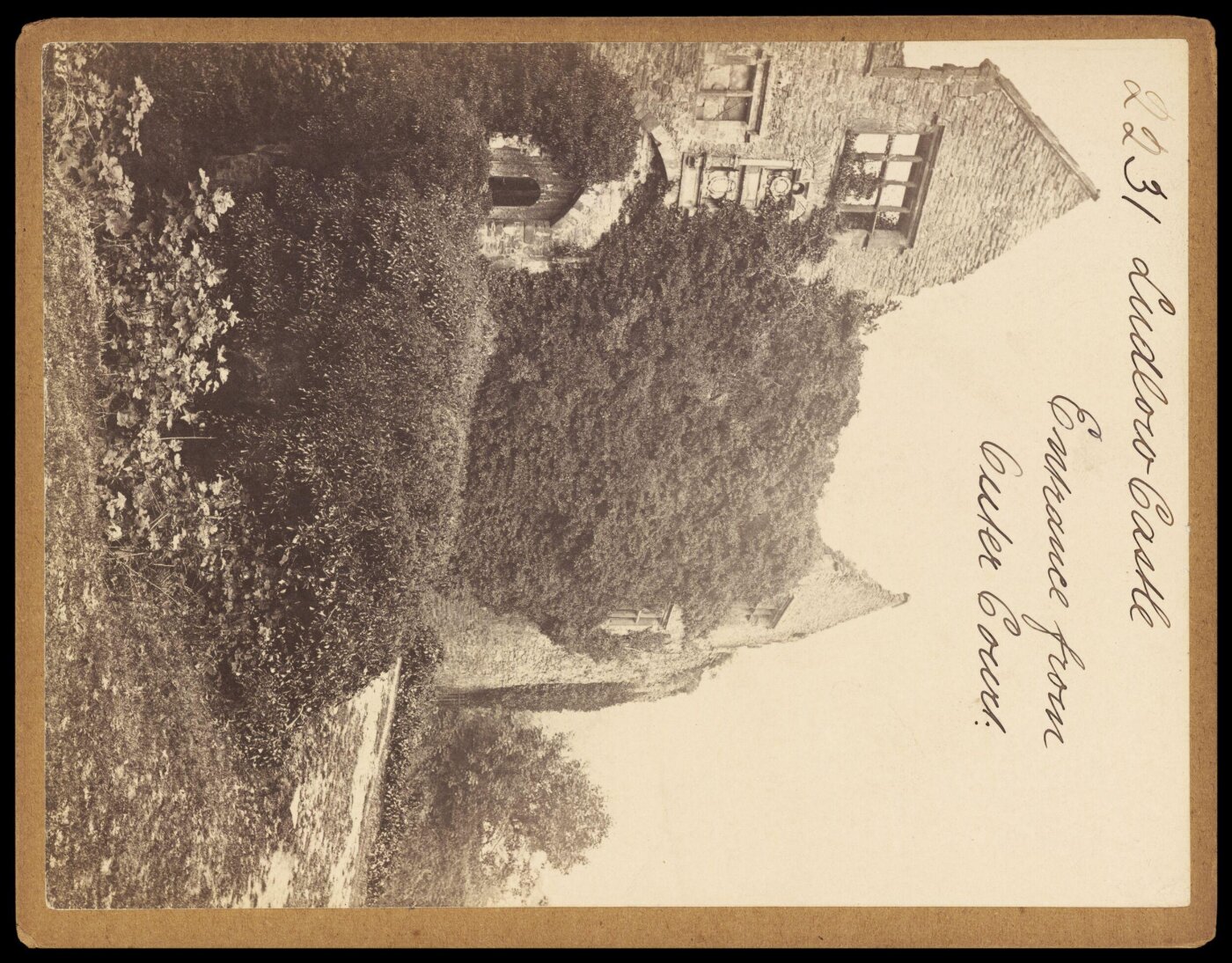 Francis Frith, Ludlow Castle. Entrance from Outer Court