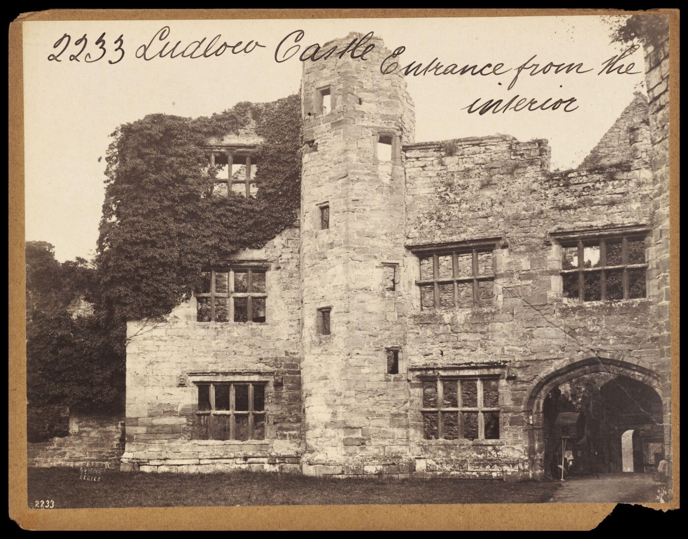 Francis Frith, Ludlow Castle.  Entrance from the interior