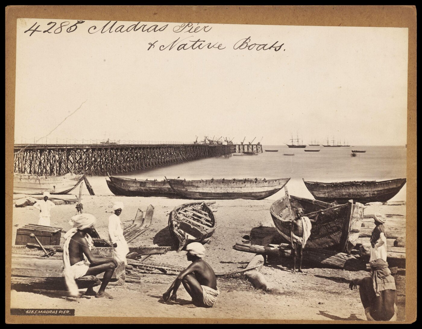 Francis Frith, Madras Pier & Native Boats