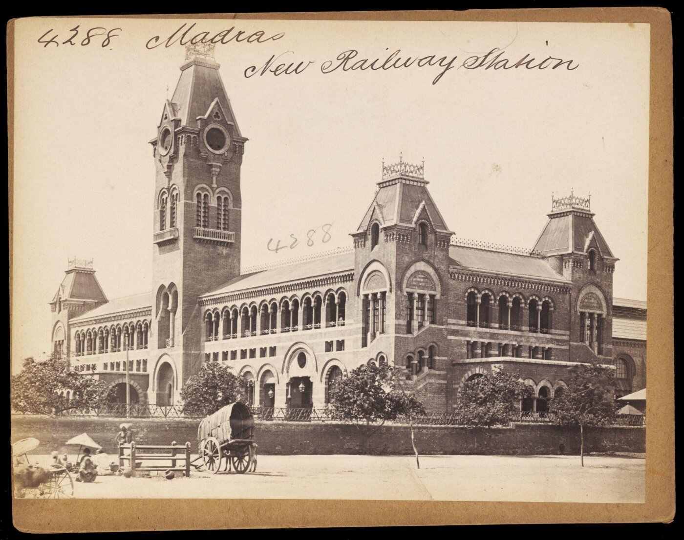 Francis Frith, Madras. New Railway Station